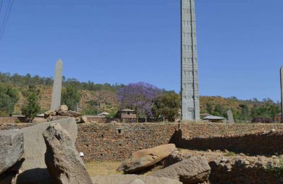 Stela #2 in the stelae field, Axum, Tigray, Ethiopia