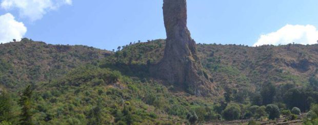 Volcanic plug en route Gondar to Bahar Dar Ethiopia